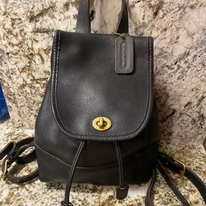 Coach mini leather backpack AUTHENTIC
